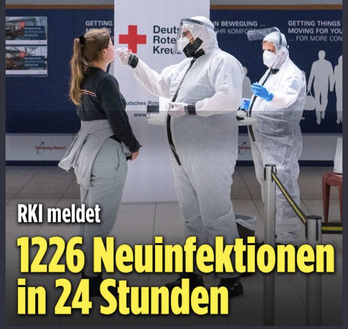 المانيا تسجل 1226 إصابة جديدة بـ “كورونا”