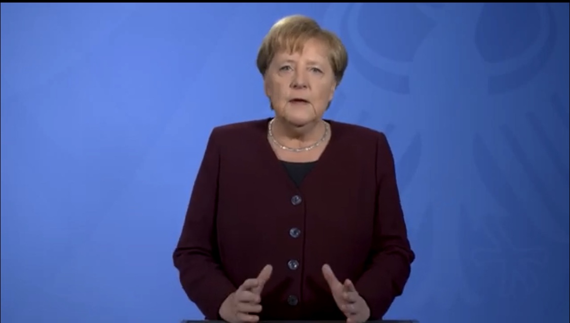 فيديو| المستشارة الالمانية انجيلا ميركل تطلب من المواطنين البقاء قدر المستطاع في بيوتهم لتفادي إنتشار فيروس كورونا