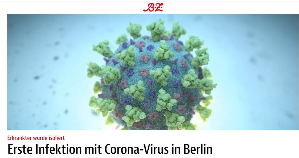 عاجل | برلين تسجل أول حالة إصابة بفيروس كورونا