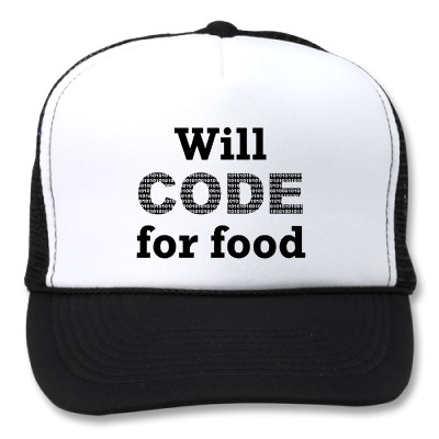 will code for food cap