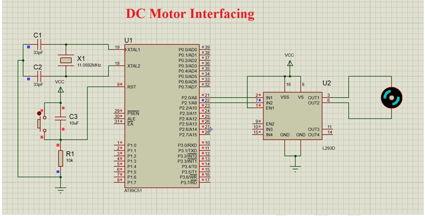 How to Interface DC motor with 8051