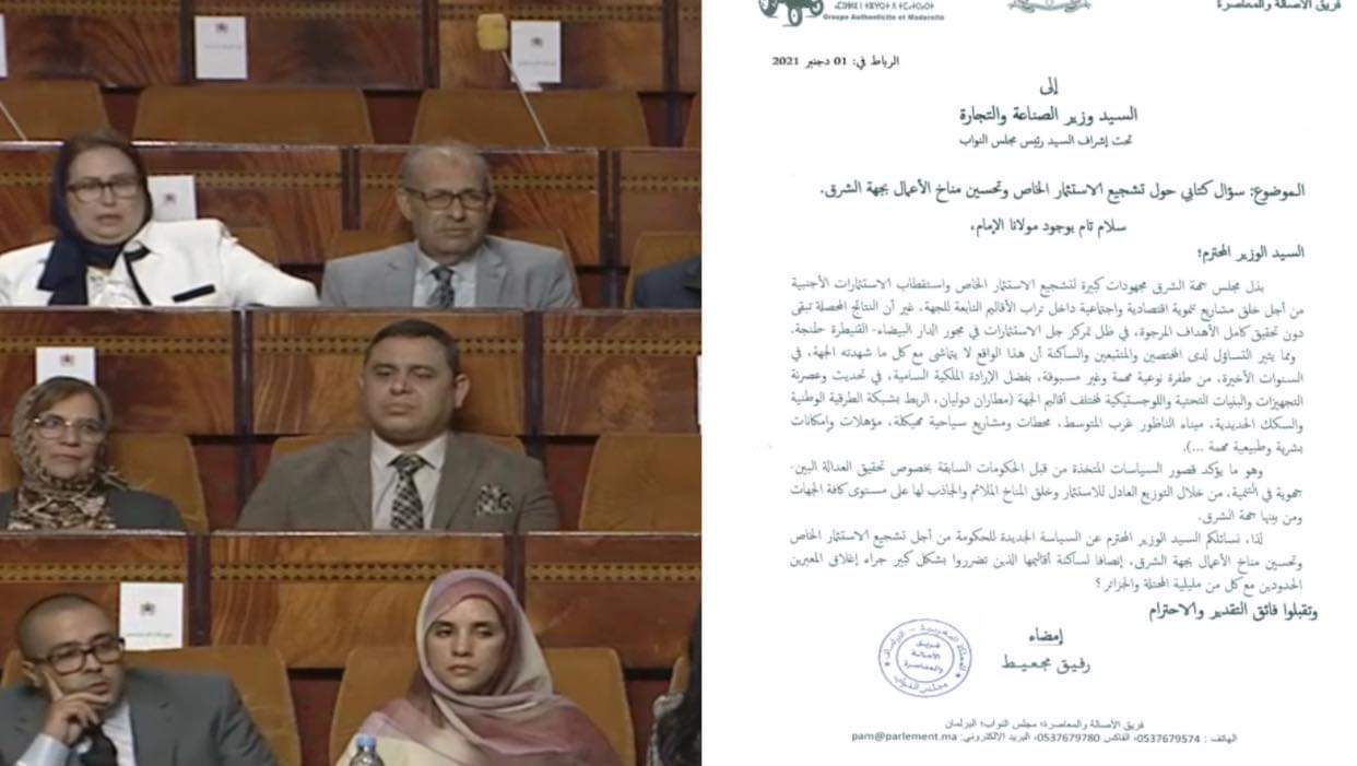 البرلماني رفيق مجعيط يوجه سؤالا كتابيا لوزير الصناعة والتجارة حول تشجيع الاستثمار الخاص وتحسبن مناخ الأعمال بجهة الشرق