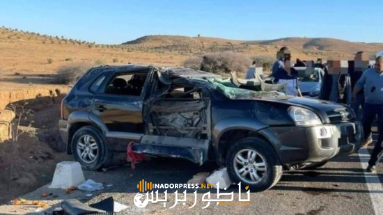 بالصور.. مصرع سائق سيارة في حادثة سير خطيرة ضواحي الدريوش