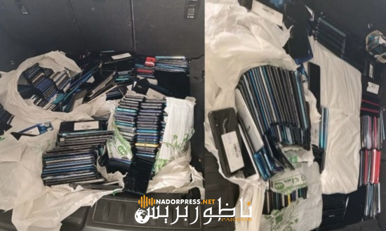 إحباط تهريب شحنة كبيرة من الهواتف النقالة