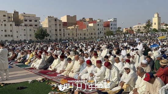 +فيديو : الناظور تحتفي بعيد الأضحى في أجواء روحانية بمصلى الشبيبة والرياضة