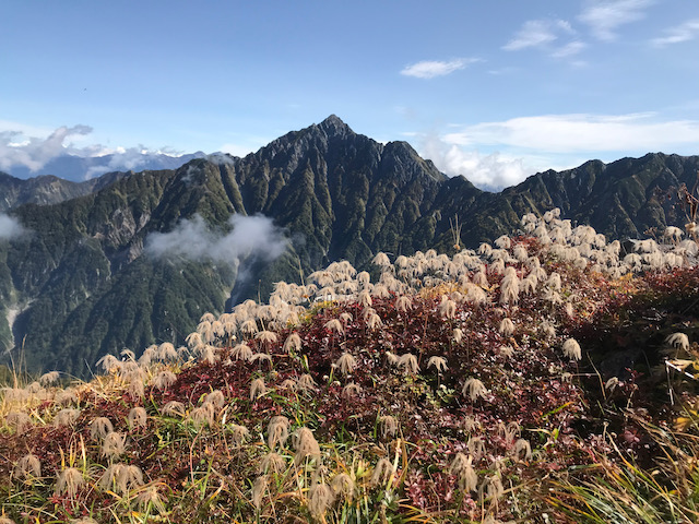 剱岳がくっきりと