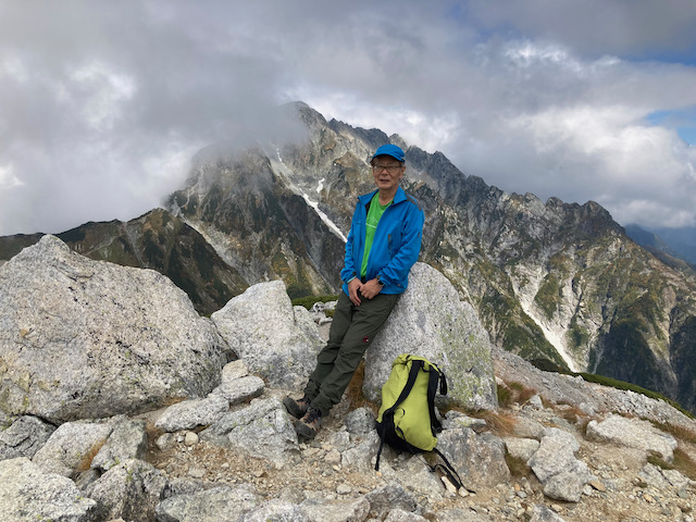 別山北峰から剱岳東面を望む