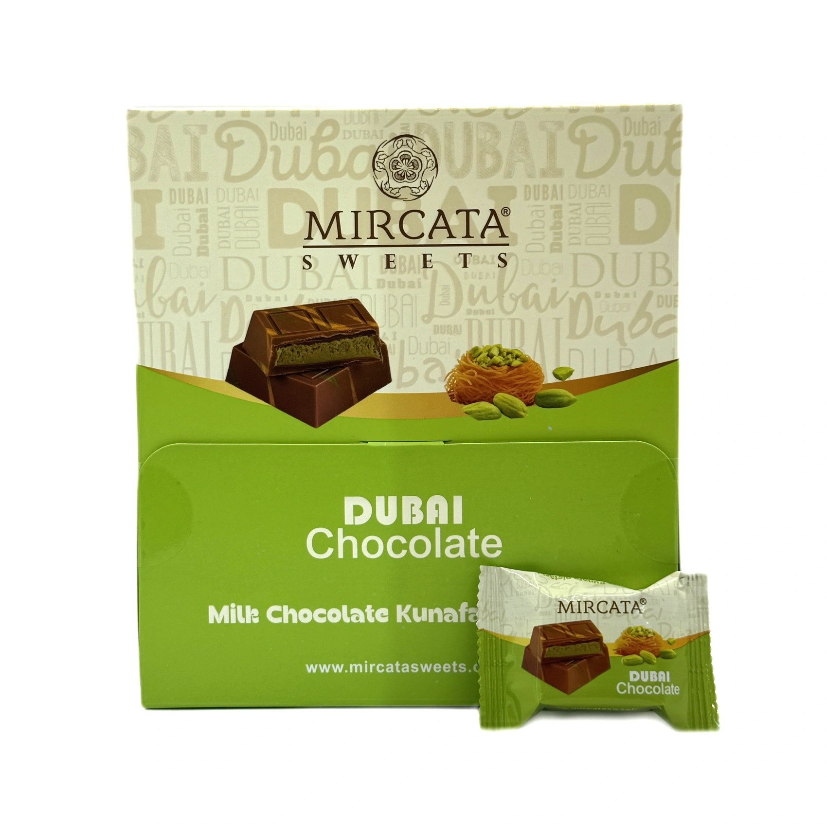 Mircata Dubai Chocolate Pistachio Kunafa 24X20g