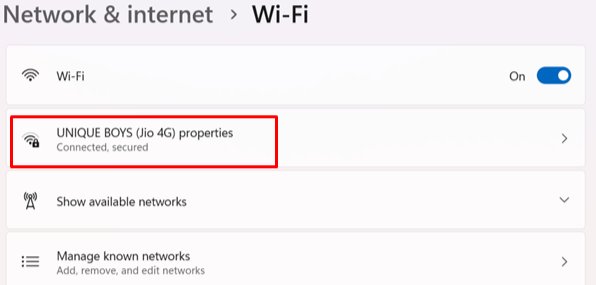 Check WiFi Signal Strength on Windows 11