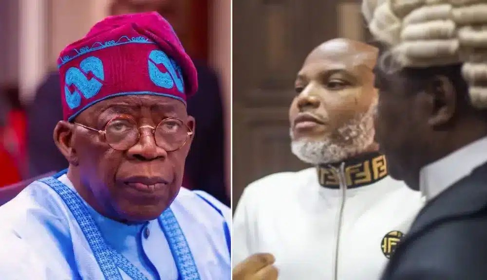 Tinubu and Nnamdi Kanu