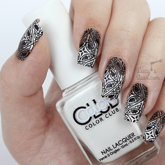 60 breathtaking black & white nail designs for glamour girls
