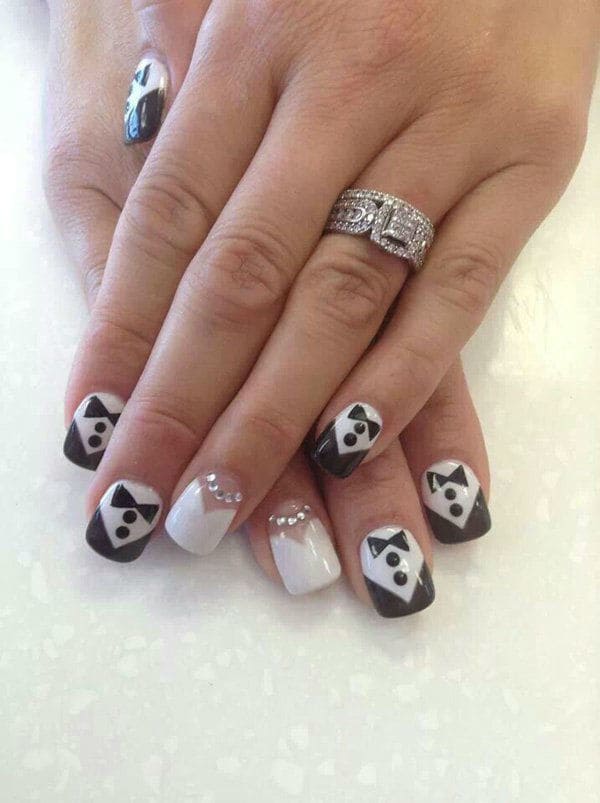 Black wedding moment of the day: 80 Amazing Wedding Nail Designs Perfect For Brides