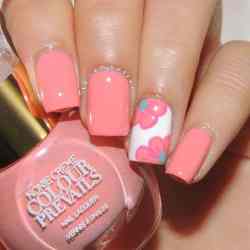nail summer spring nails colors designs polish pink flower trends beach koees peach coral flowers manicura google pretty exclusive manicure