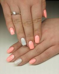peach nail nails flower colors polish idea classy gel acrylic pesca unghie disegni colore delle manicure eve patterns popular most