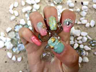 mermaid nail designs pink sea under rejuvenate vibe epic shimmery
