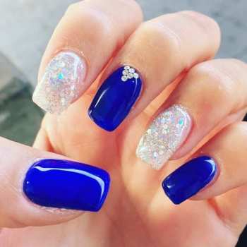 Prom Royal Blue Nail Designs
