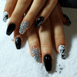 nail bling acrylic designs nails naildesigncode simple pretty attractive these