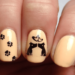 nail dog designs cute button ignore