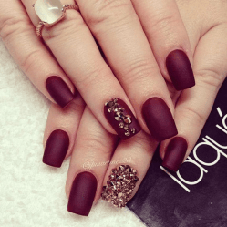 nails matte maroon nail designs burgundy gold dark manicure mate acrylic naildesigncode classy makeup vino nailart amazing take deep