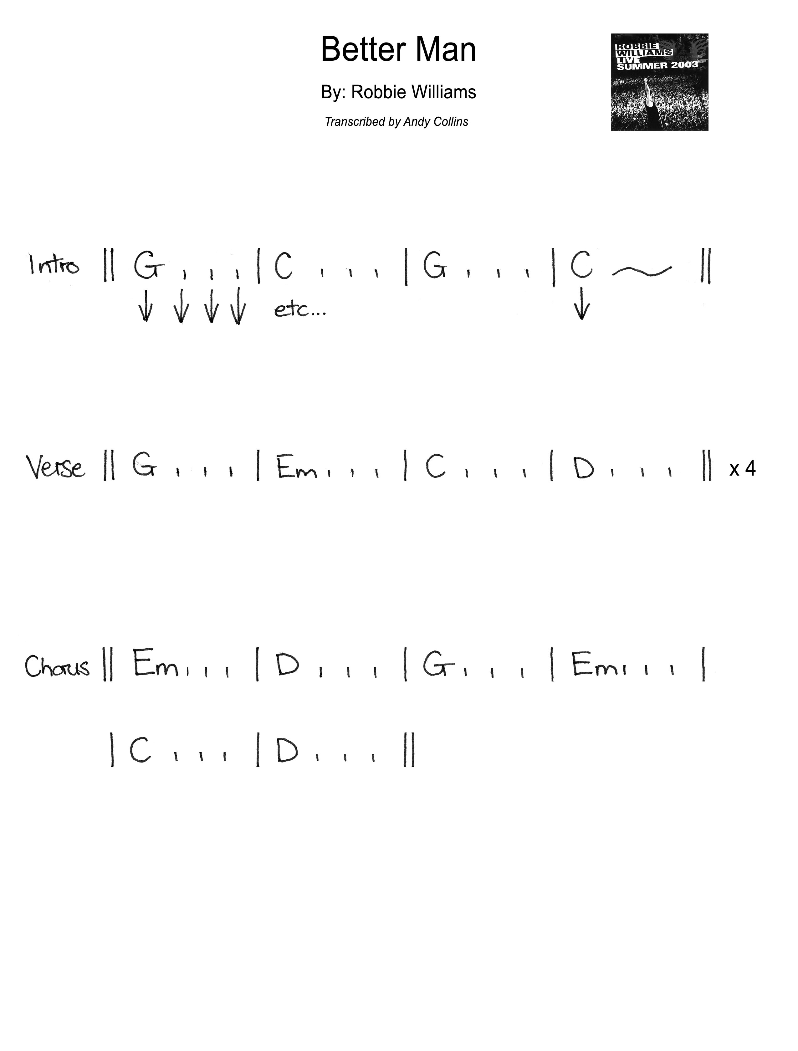 54,060 views, added to favorites 90 times. Better Man By Robbie Williams Nail Guitar