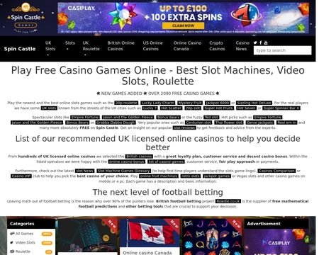 Spin Castle Casino: Your Ultimate Gaming Experience in the UK