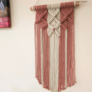 Macrame Wall Hanging – Terracotta & Cream