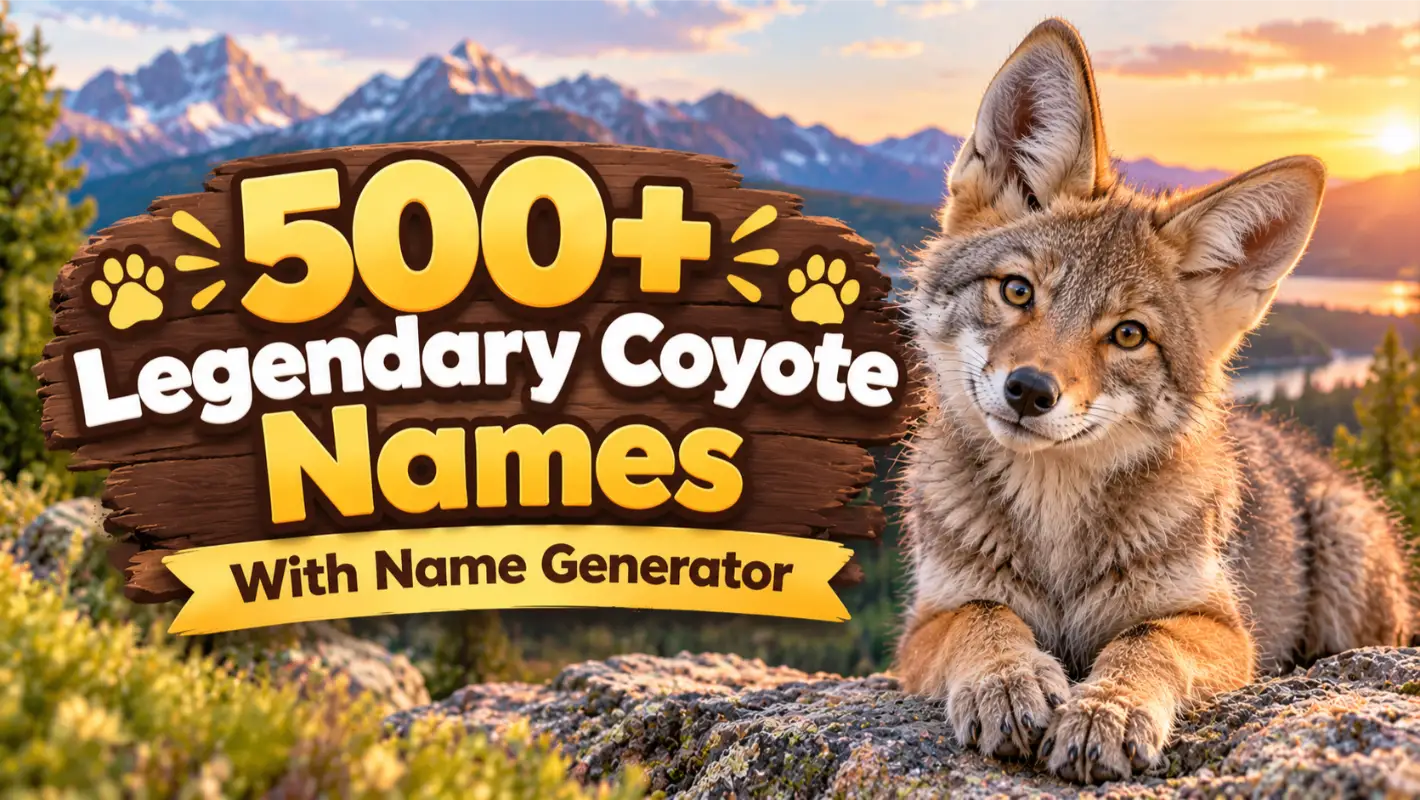 Legendary Coyotes names with Names Generator