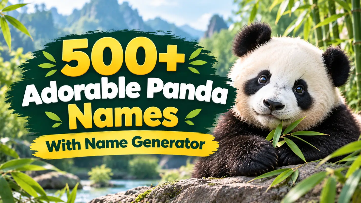 Adorable Panda names with Name Generator