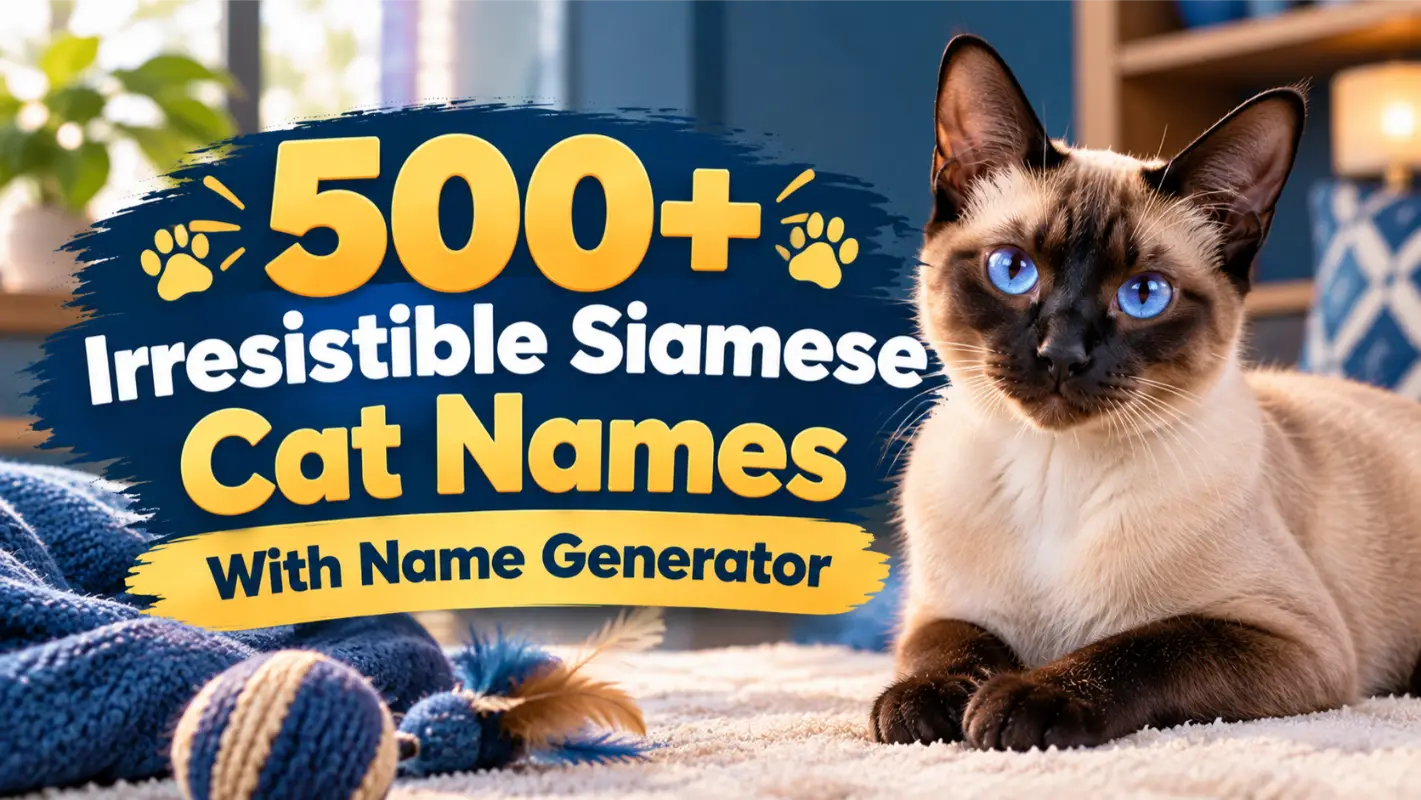 Irresistible Siamese Cat Names with Name Generator
