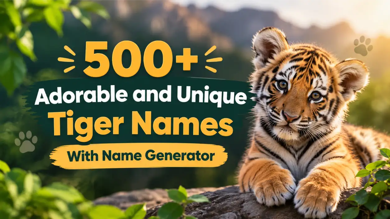 Unique Tiger names with names generator