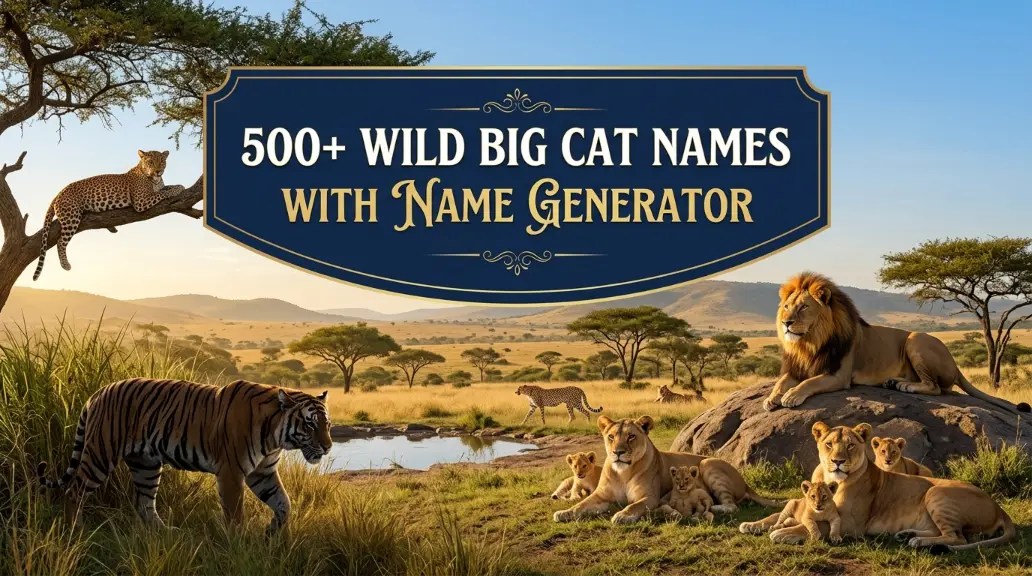 Big Cat Names Feature Image