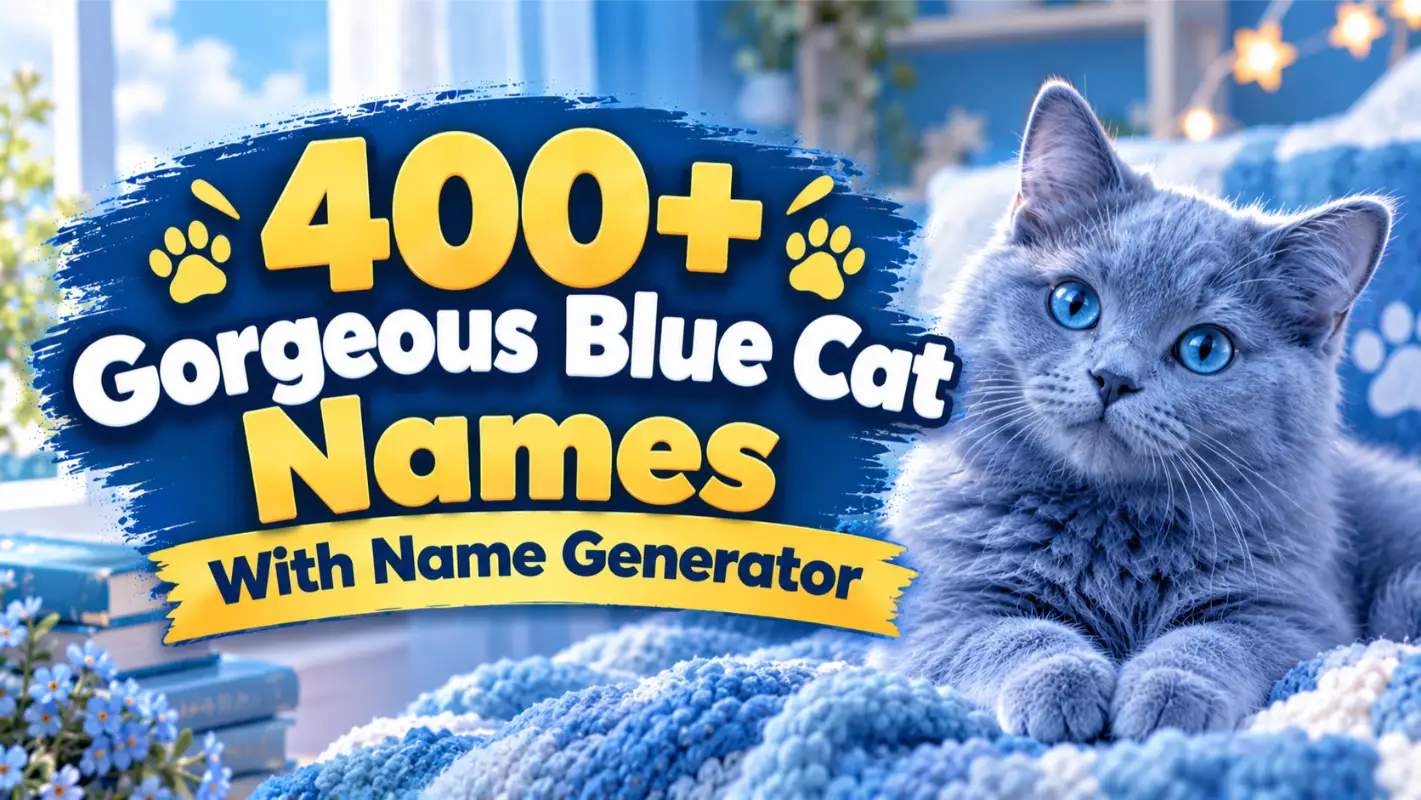 Gorgeous Blue Cat Names with Name Generator