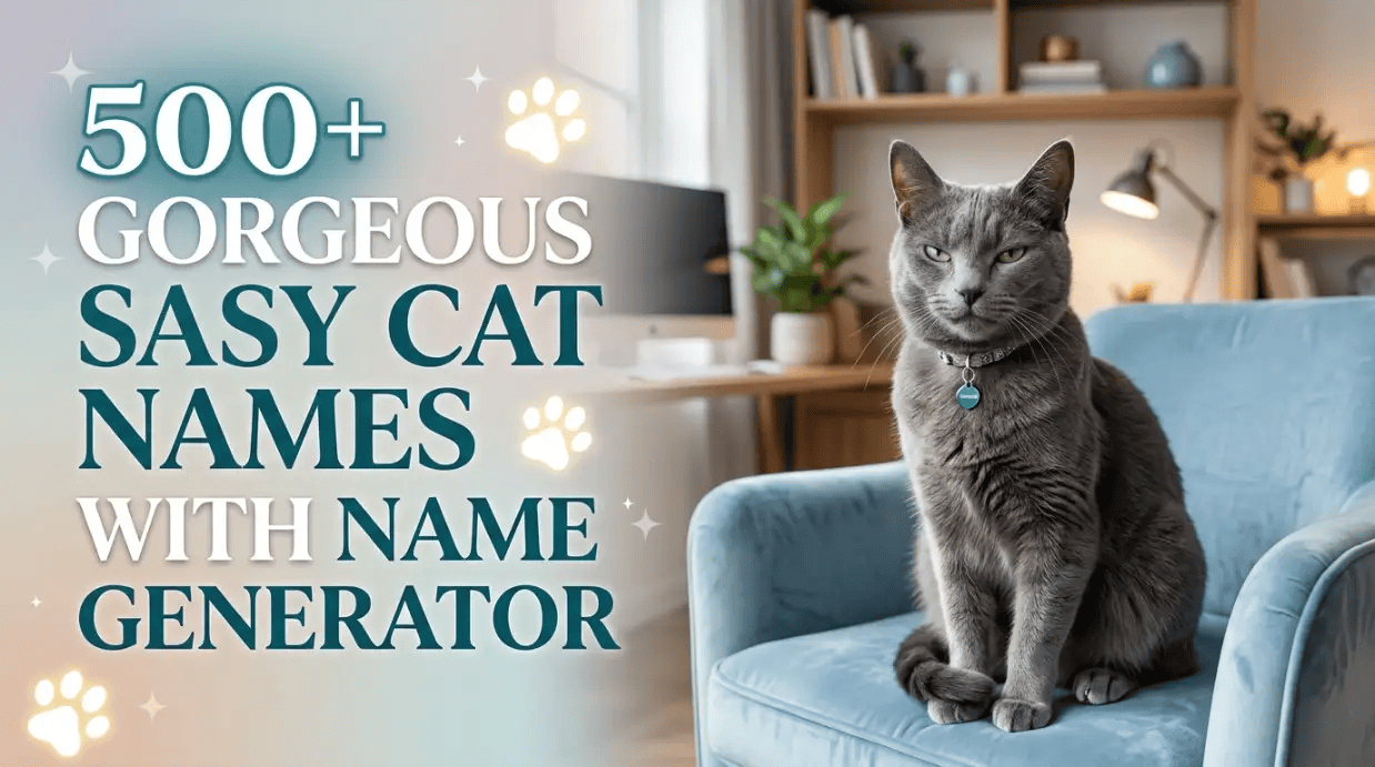 Sassy Cat Names with name Generator
