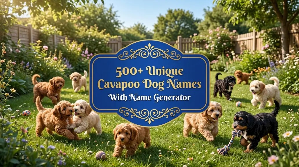 Feature Image of Cavapoo Names + Name Generator