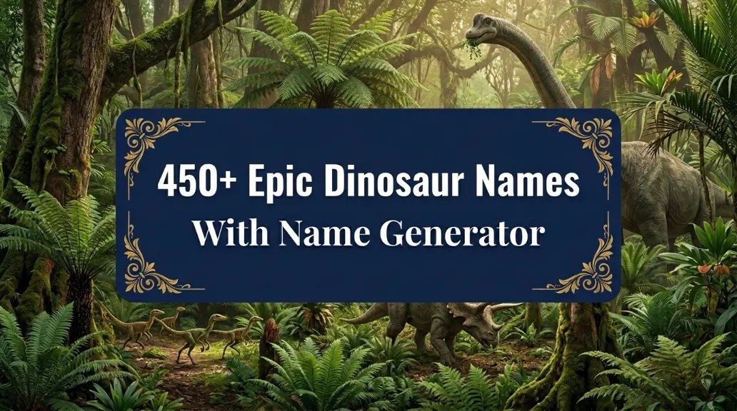 Epic Dinosaur Names Feature image