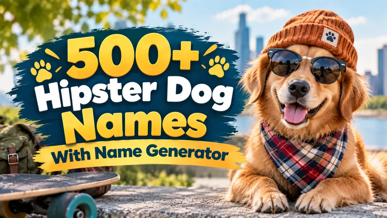 Hipster Dog names with Name Generator