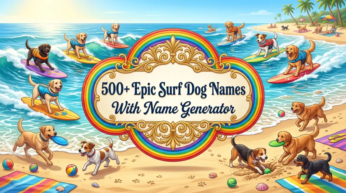 Epic Surf Dogs Feature Image with Name Generator
