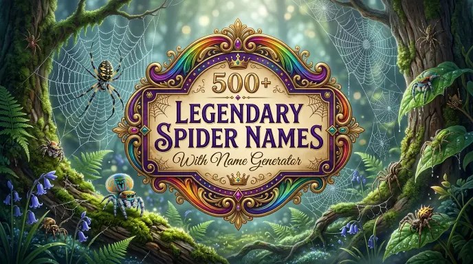 Legendary Spider Names Feature Image
