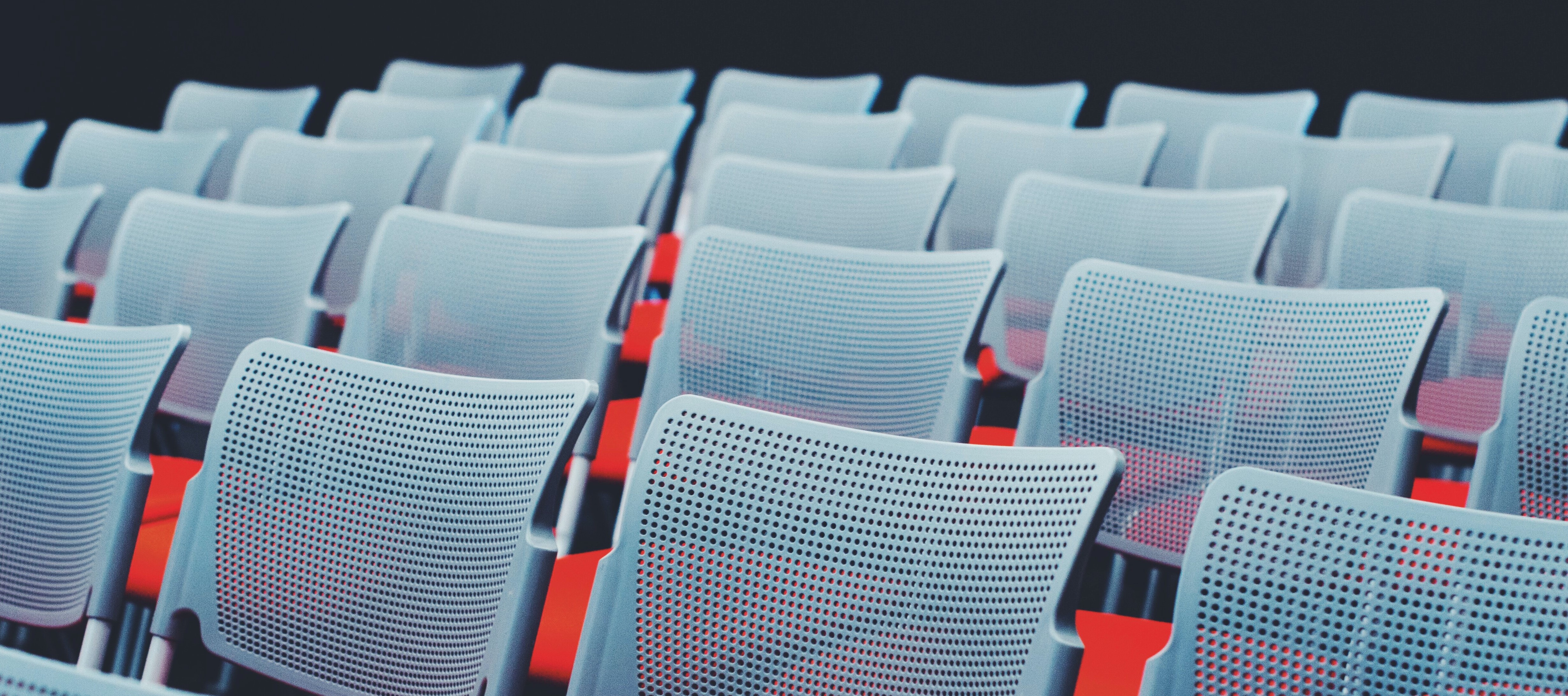 Line of conference chairs