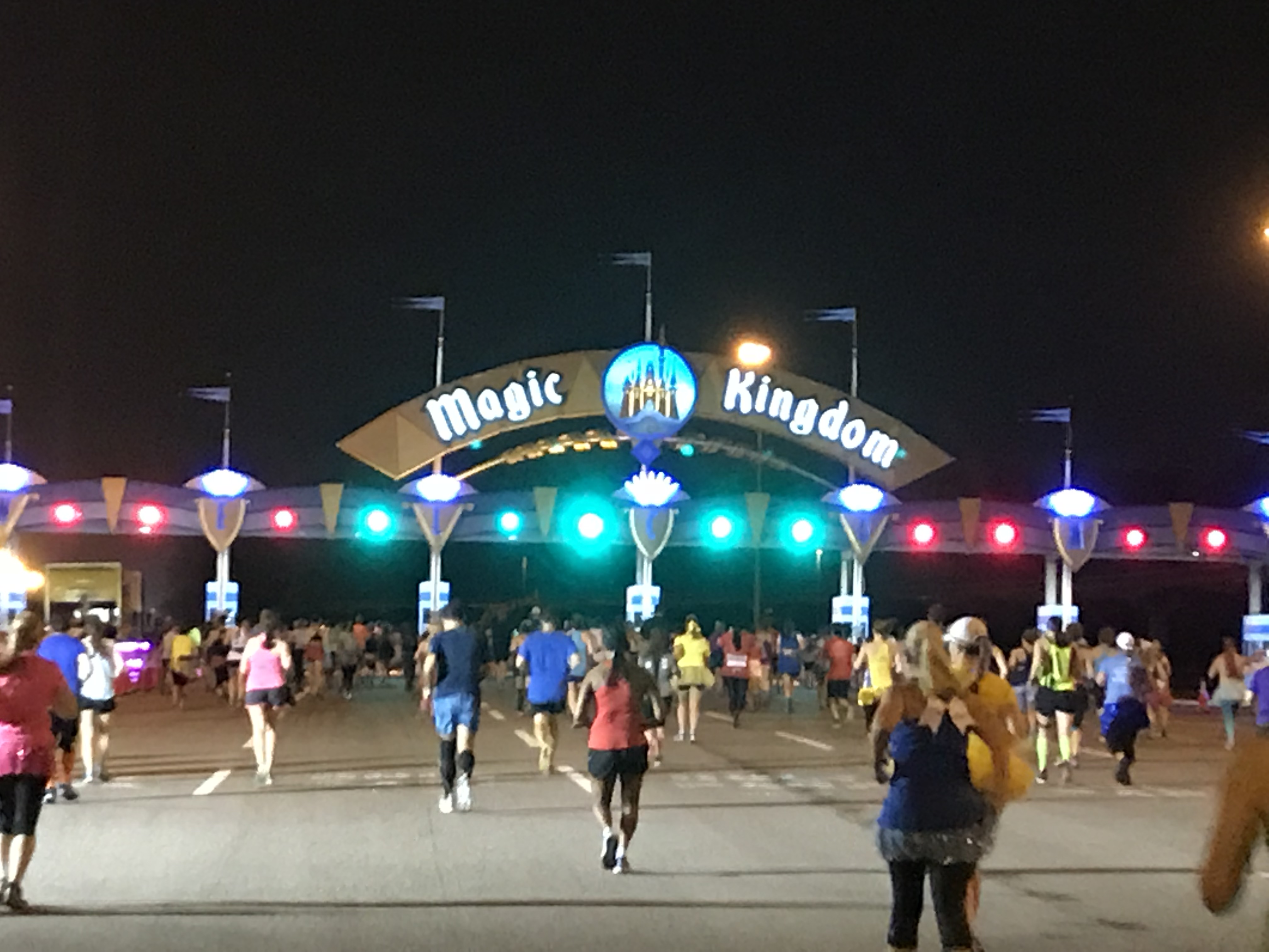 So used to driving under this sign . . . NOT running under it!