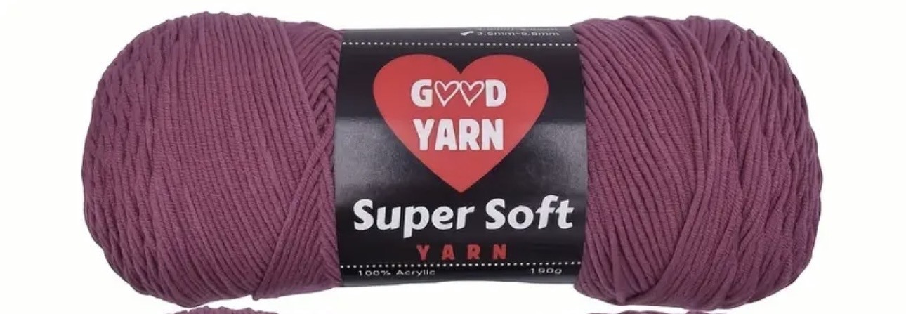 Super Soft Yarn - 100% Acrylic - 10 ply Aran - 190g ball - #70 - 2 balls
