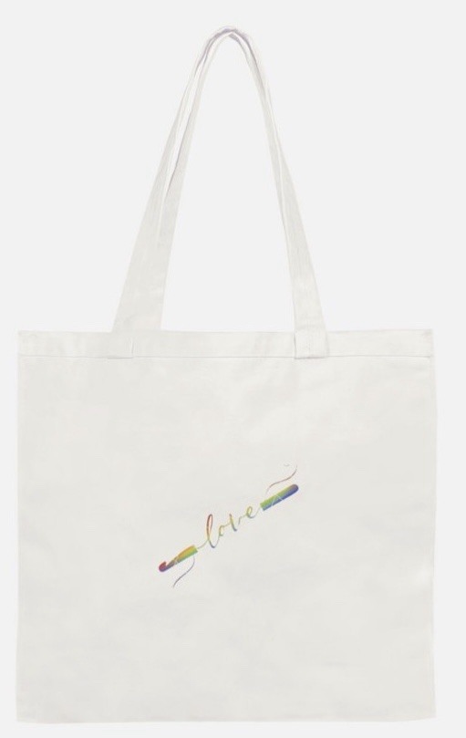 Tote Bag with crochet hook design