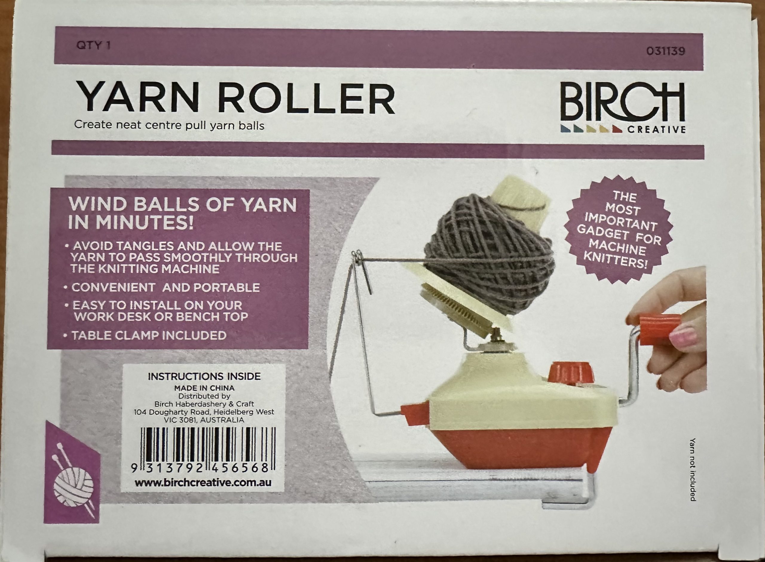 Birch Yarn Roller