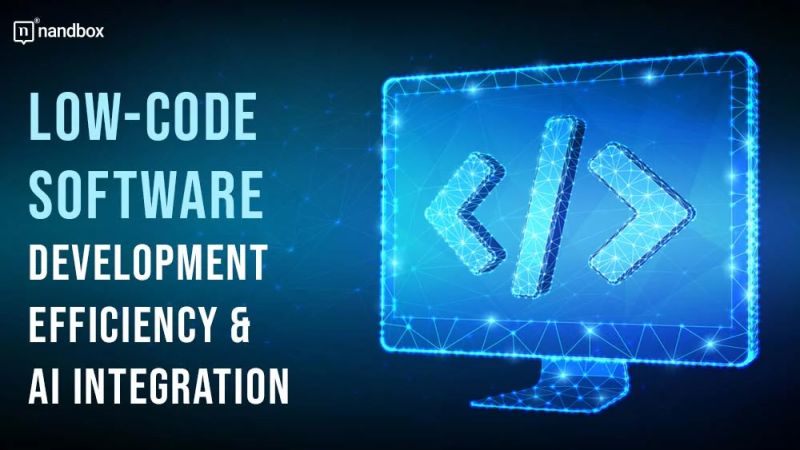 Low Code Software Development Efficiency Ai Integration - Download Professional Abstract Wallpaper | 8K