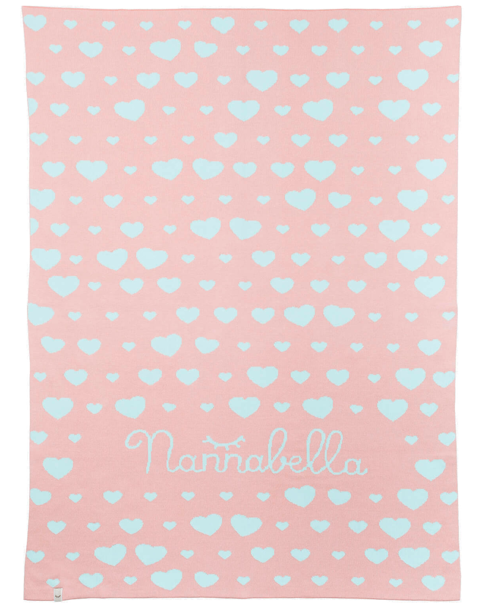 coperta cuori rosa cotone