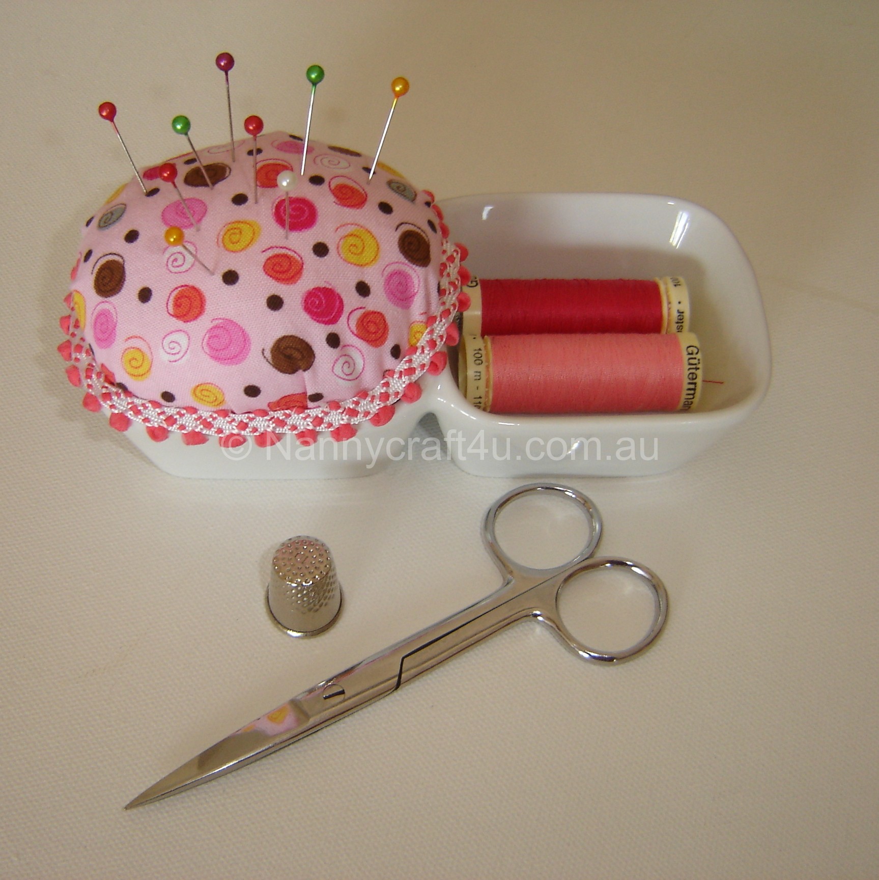Make a Pin Cushion Dish - Nannycraft4u