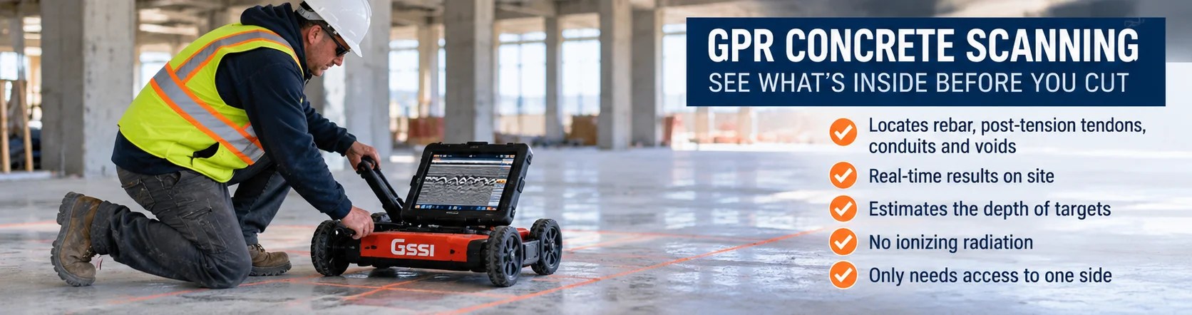 GPR vs. X-Ray Concrete Scanning