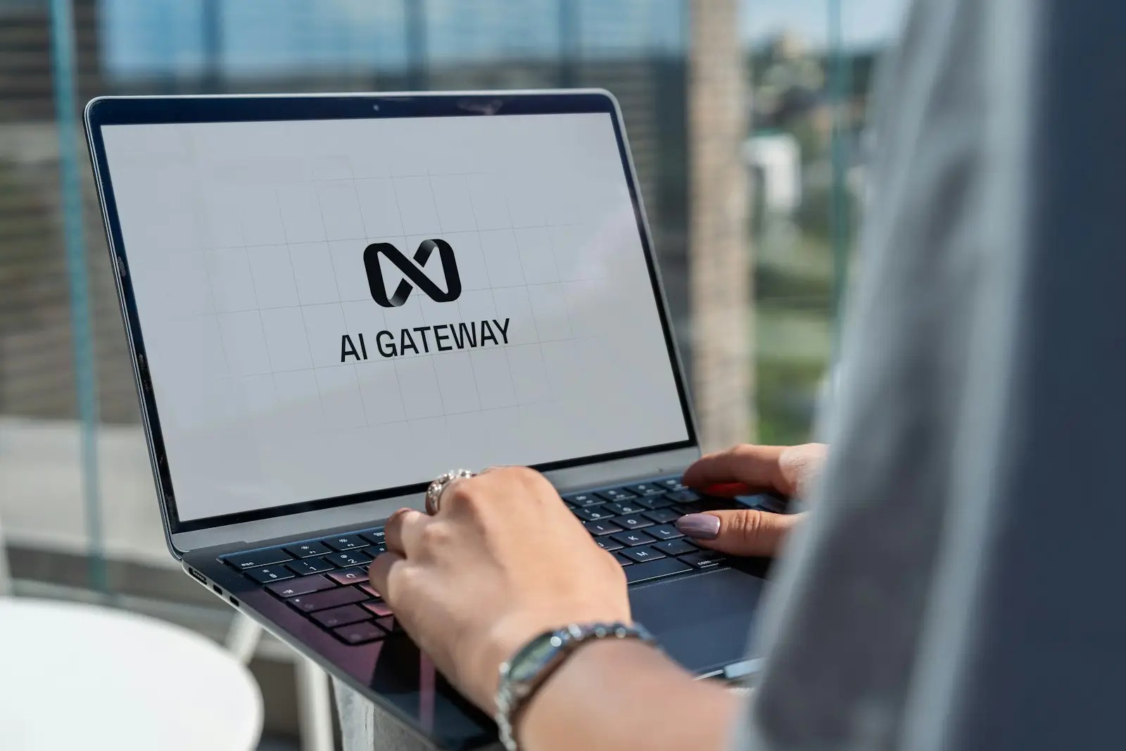 AI business technology workspace
