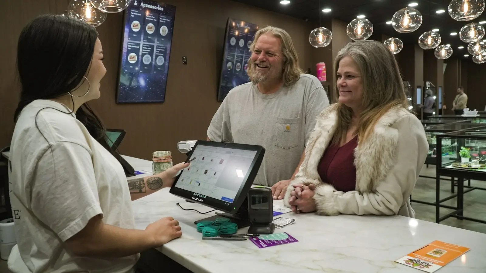 Retail POS checkout counter