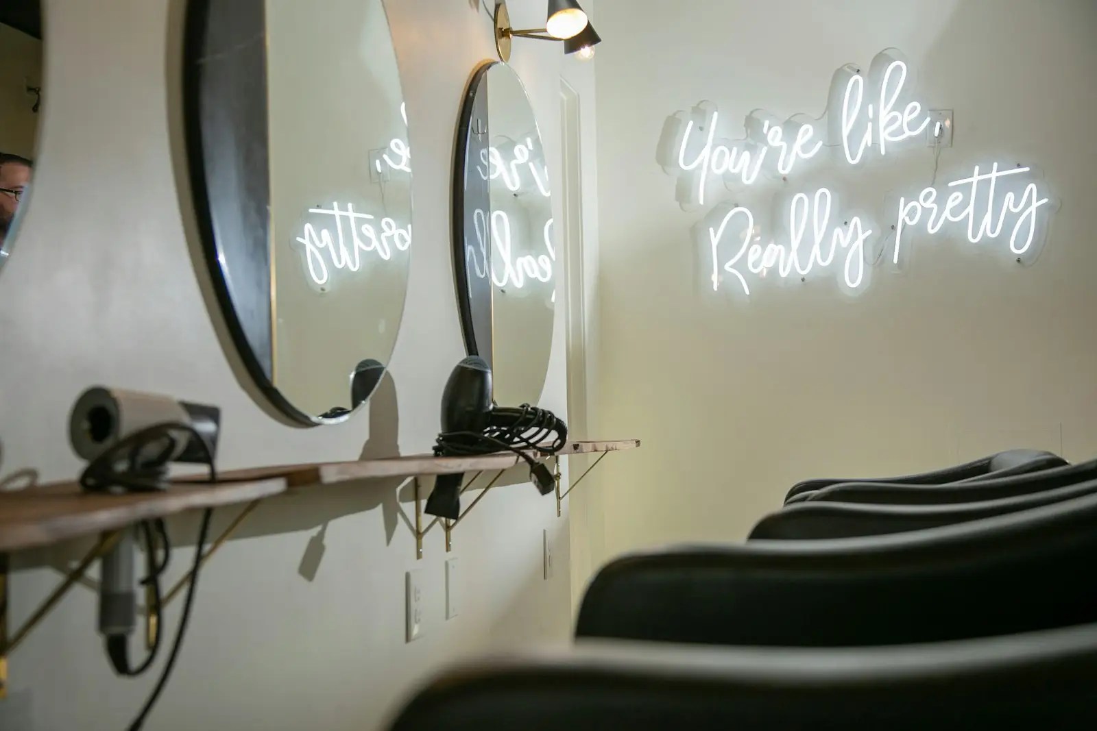 Modern hair salon interior